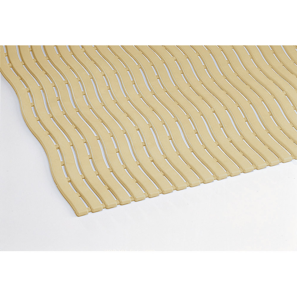 Caillebotis plastique Soft-Step ivoire sur mesure largeur 0,60 m