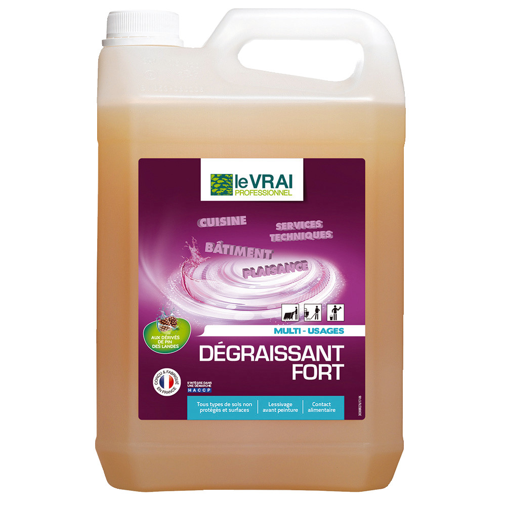 Nettoyant dégraissant surpuissant HACCP Le Vrai 5 L