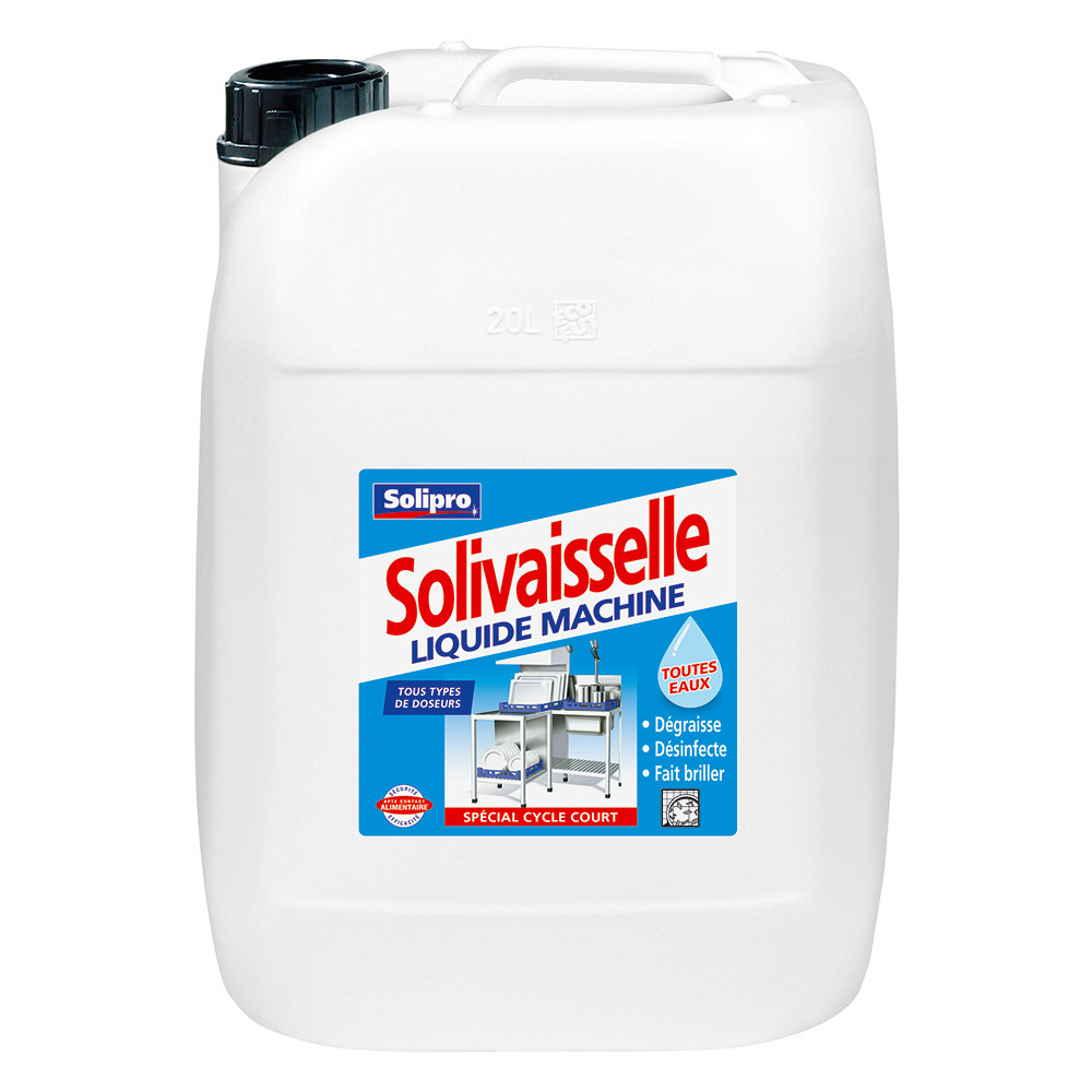 Liquide lave-vaisselle cycle court Solivaisselle de Solipro 20 L