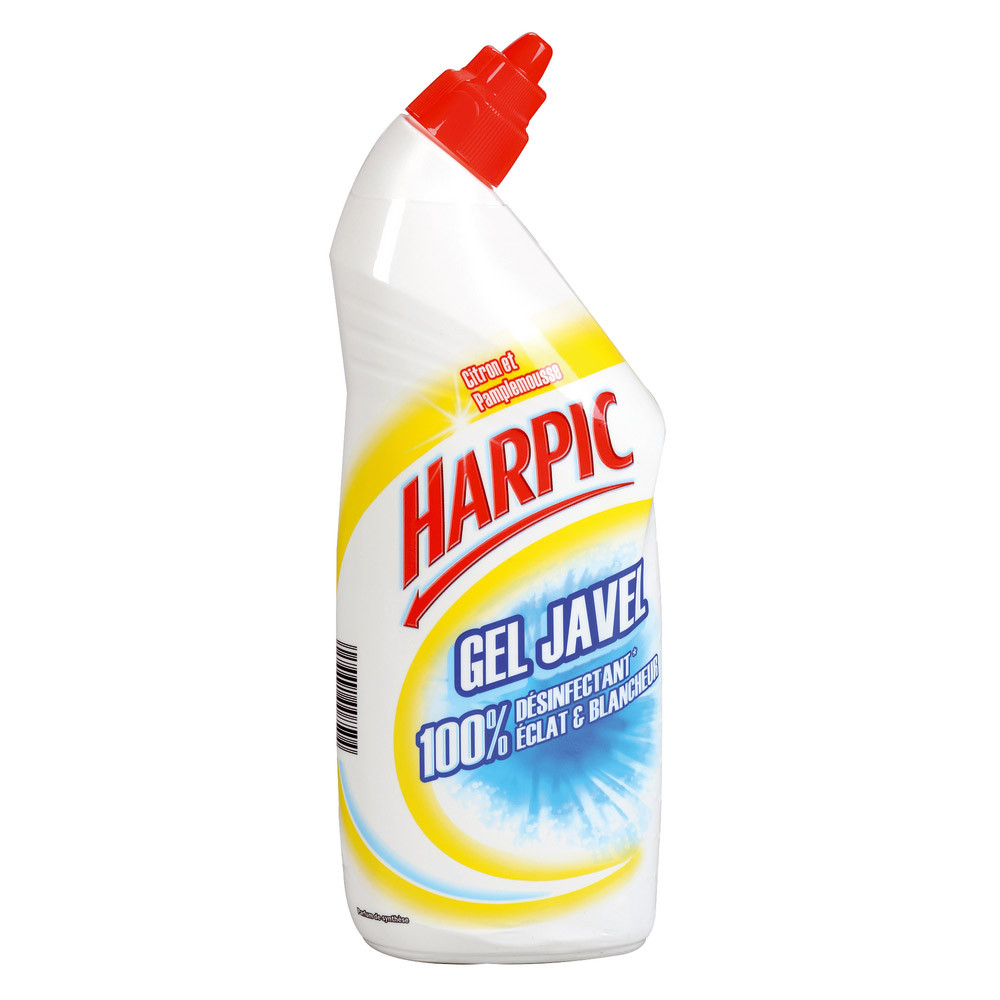 Nettoyant WC désinfectant avec javel Harpic citron pamplemousse 750 ml