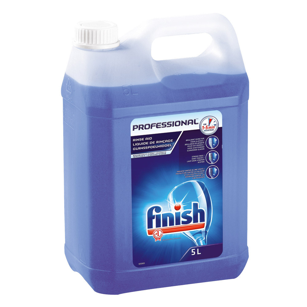 Liquide de rinçage lave-vaisselle cycle court Finish Professional 5 L