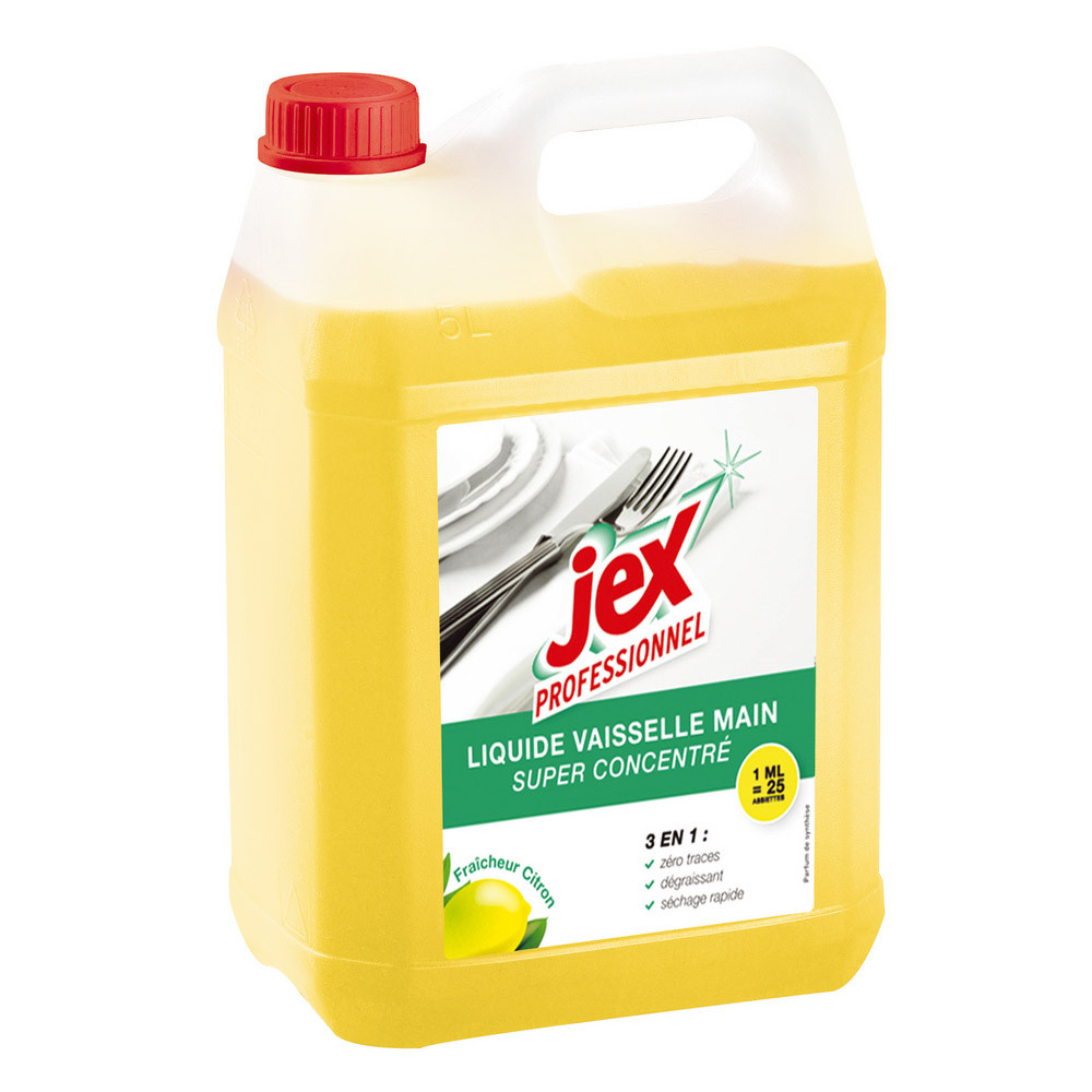 Liquide vaisselle dégraissant 3 en 1 Jex Professionnel citron 5 L