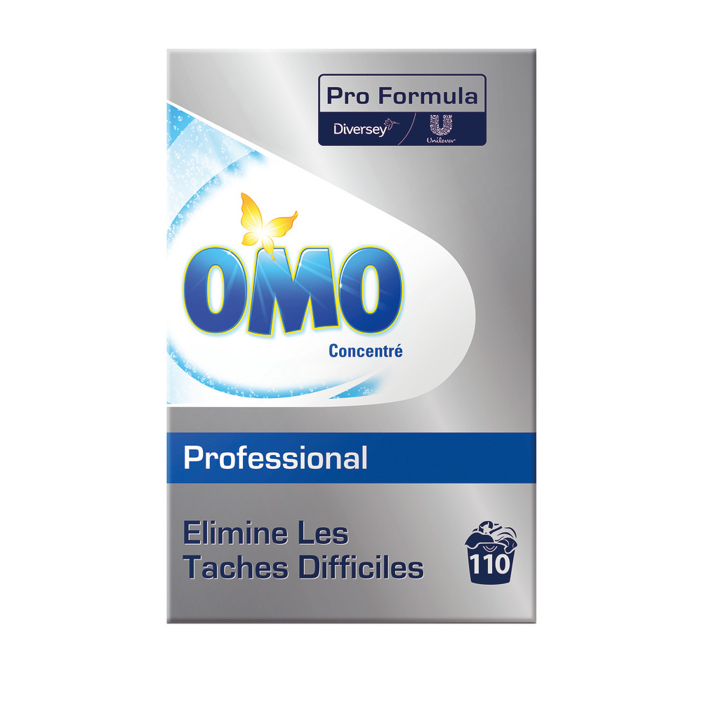 Lessive en poudre concentrée Omo Professional 110 lavages