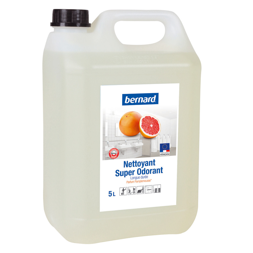Nettoyant surodorant avec Bitrex à pH neutre Bernard pamplemousse 5 L