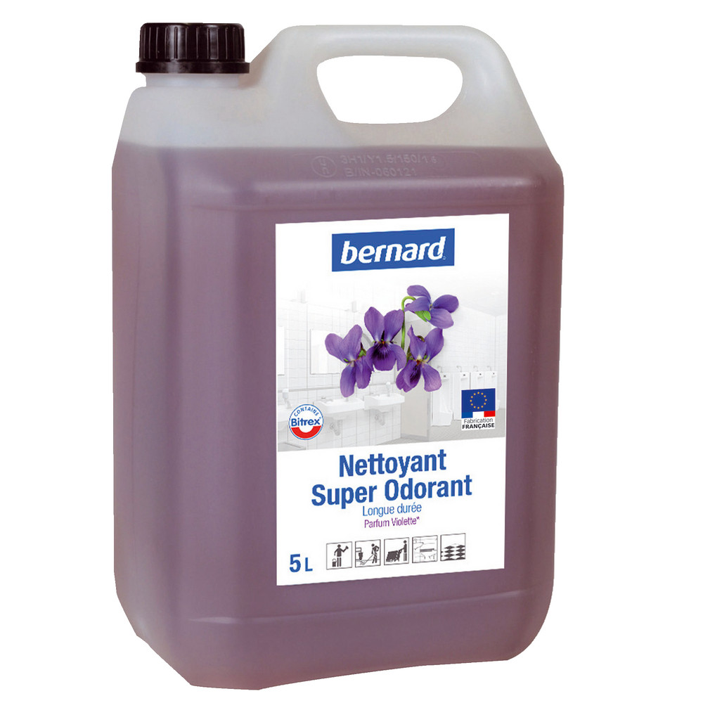 Nettoyant surodorant avec Bitrex à pH neutre Bernard violette 5 L