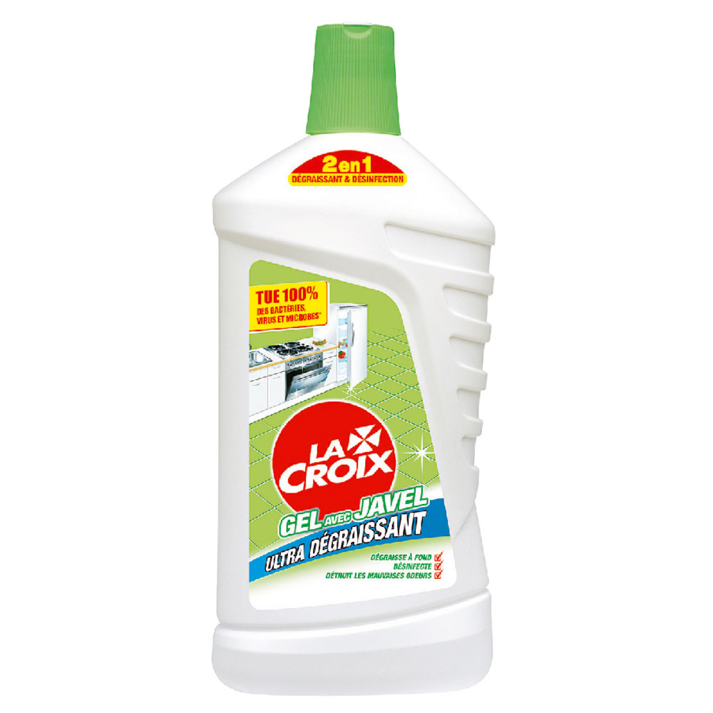Nettoyant multi-usages gel avec javel ultra-dégraissant La Croix 1 L