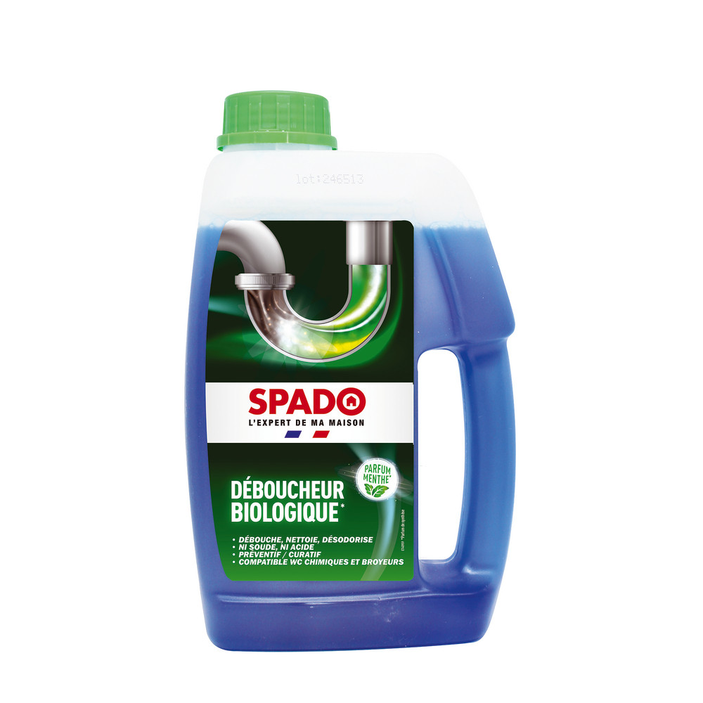 Déboucheur biologique désodorisant pour canalisations Spado 1 L