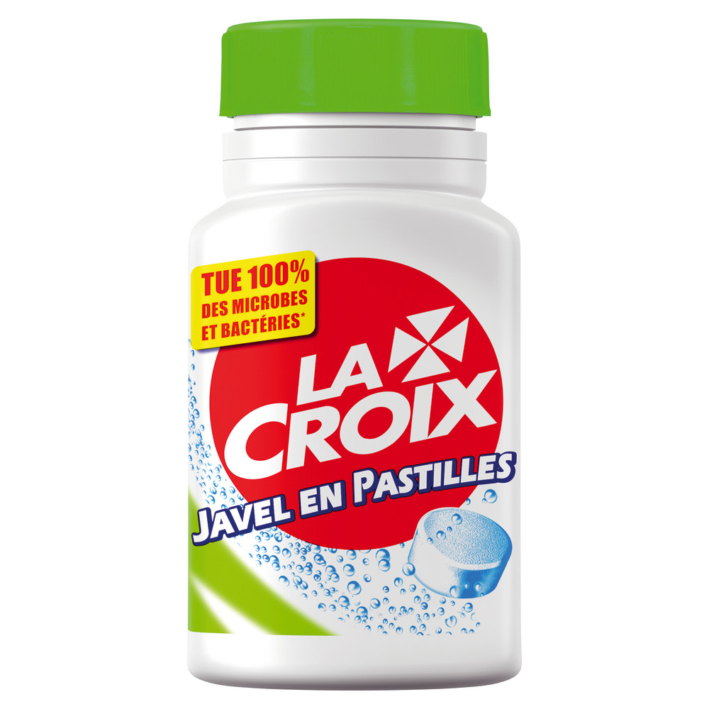 Pastilles javel désinfectantes La Croix, boîte de 40