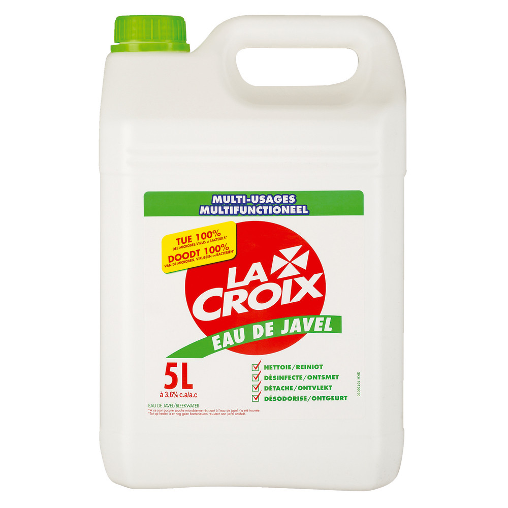 Eau de javel prête à l'emploi multi-usages La Croix 5 L