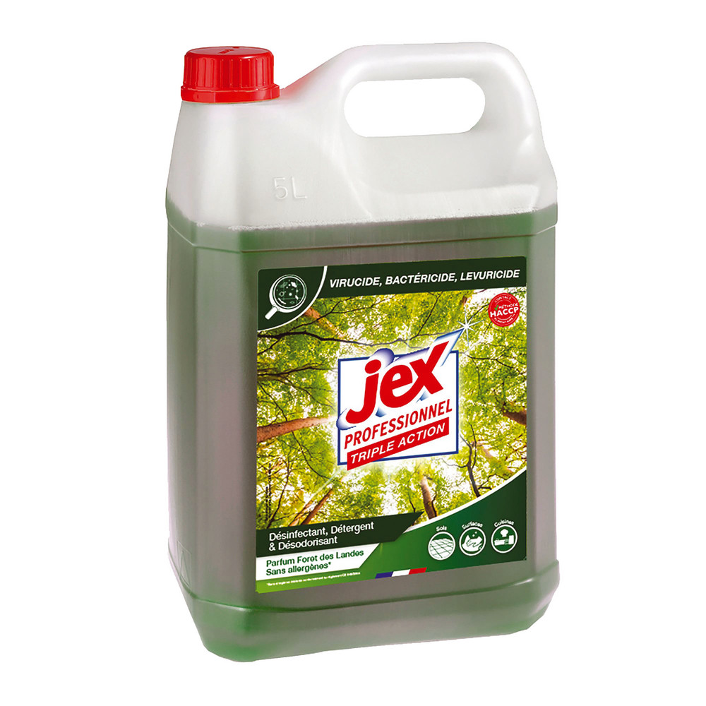 Nettoyant multi-usages désinfectant HACCP Jex Forêt des Landes 5 L