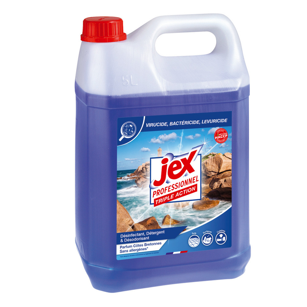 Nettoyant multi-usages désinfectant HACCP Jex Côtes Bretonnes 5 L