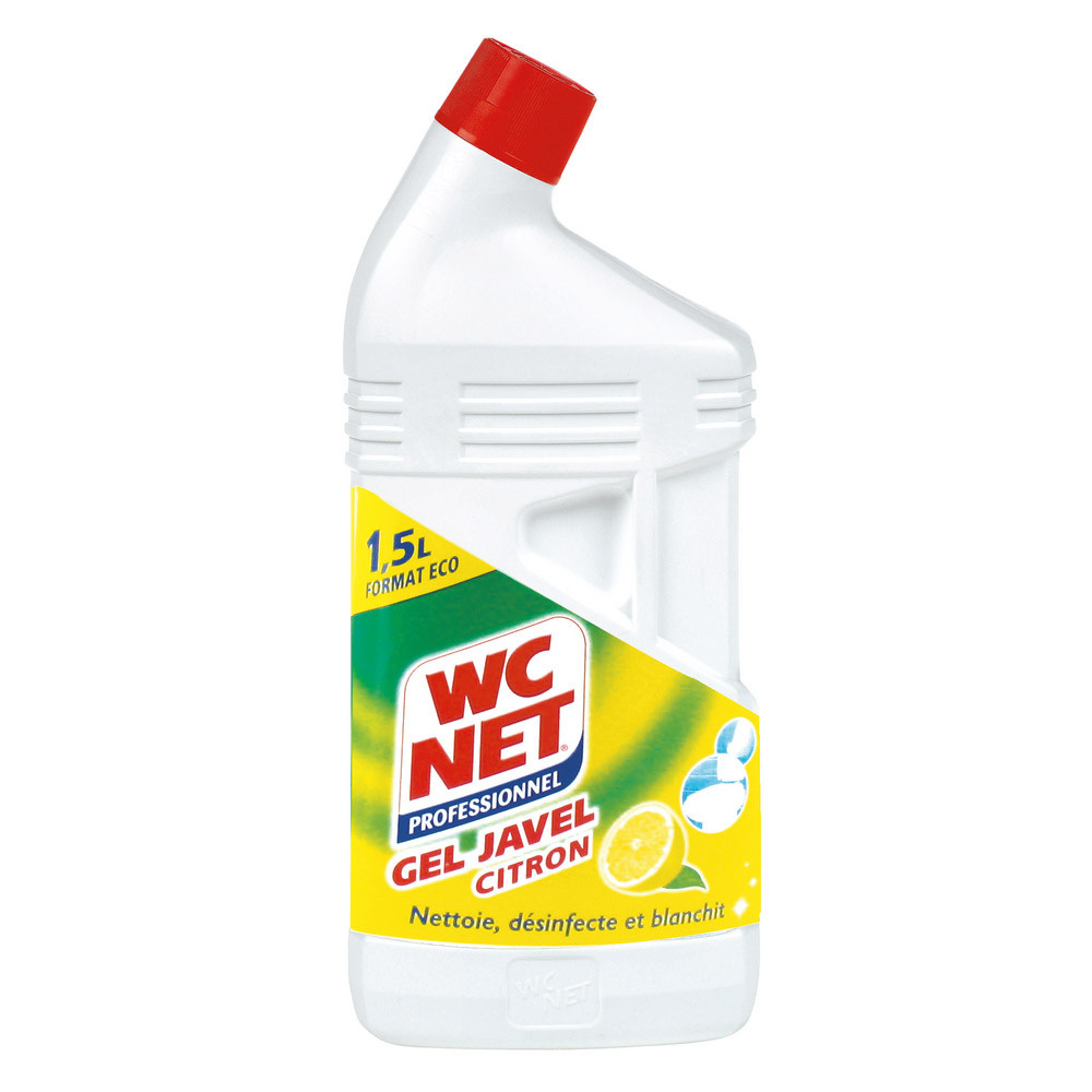 Nettoyant WC désinfectant avec javel WC Net Professionnel citron 1,5 L