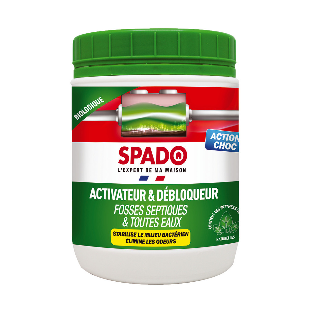 Traitement anti-odeurs anti-bouchons Spado Bio poudre, boîte de 500 g