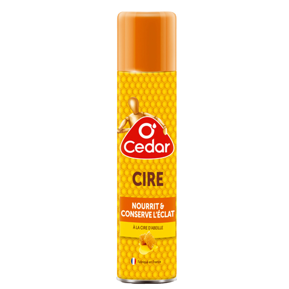 Cire bois O'Cedar à la cire d'abeille 300 ml