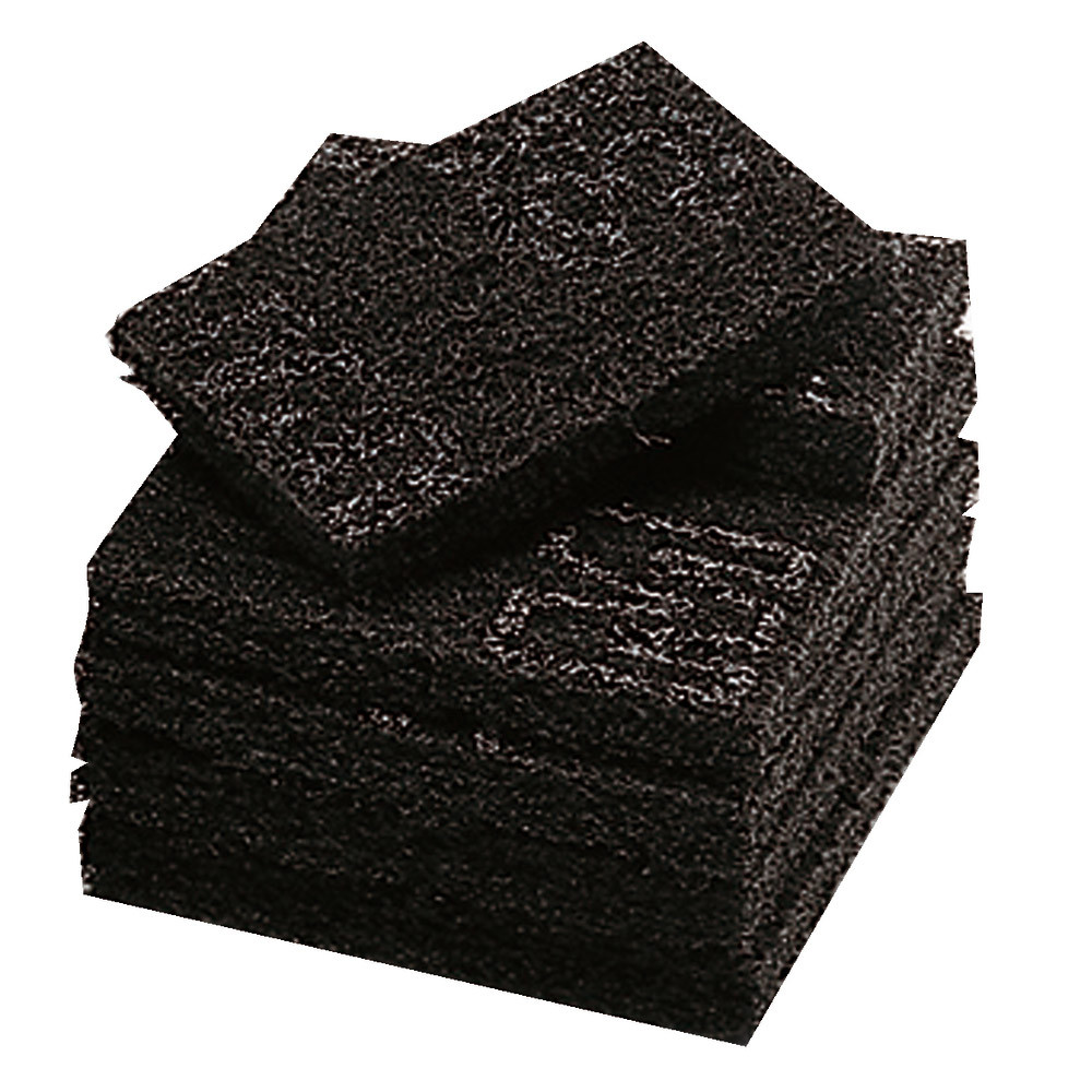 10 tampons abrasifs récurage difficile Scotch-Brite noir 16 x 9,5 cm
