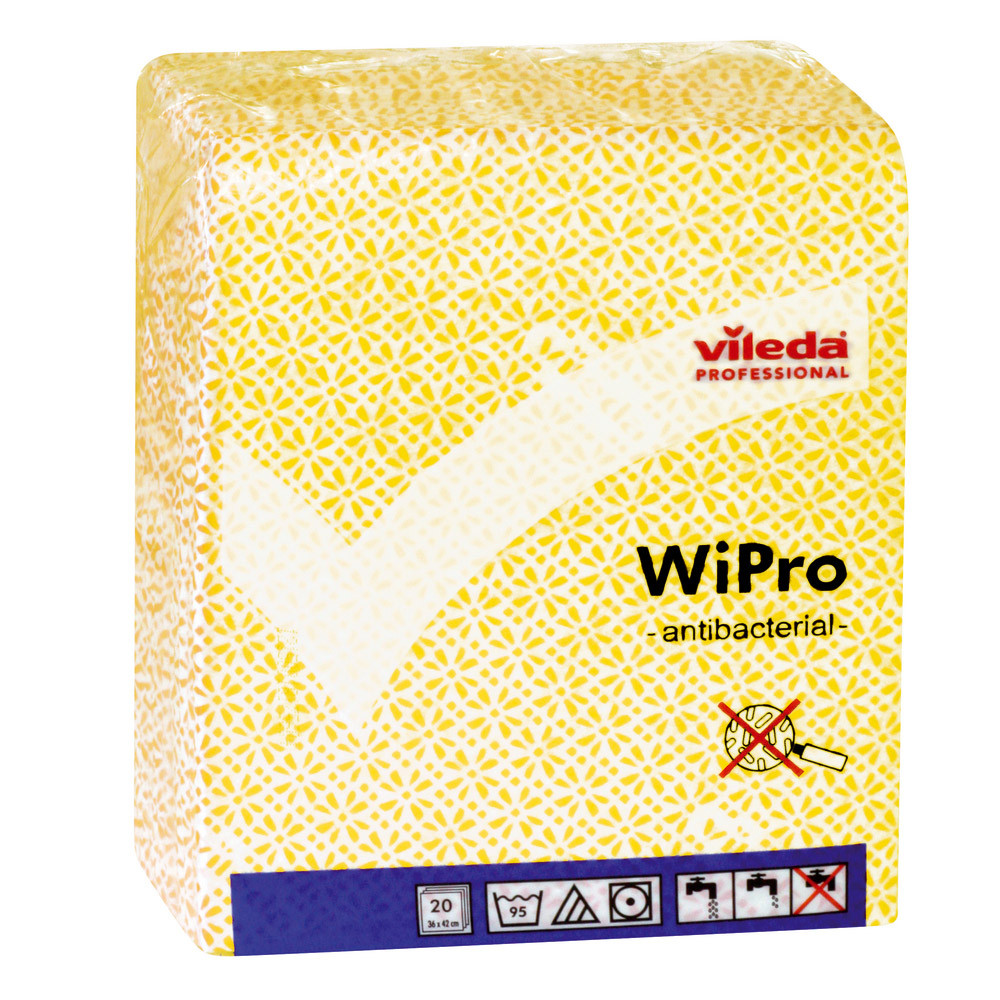 20 lavettes Vileda WiPro jaune