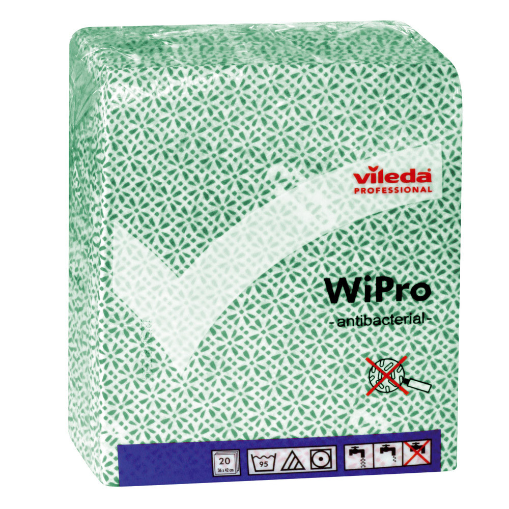 20 lavettes Vileda WiPro vert