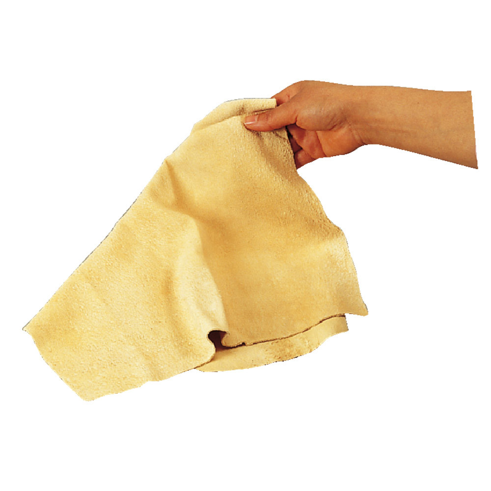 Peau chamoisée naturelle 52 x 35 cm environ pour le nettoyage des vitres