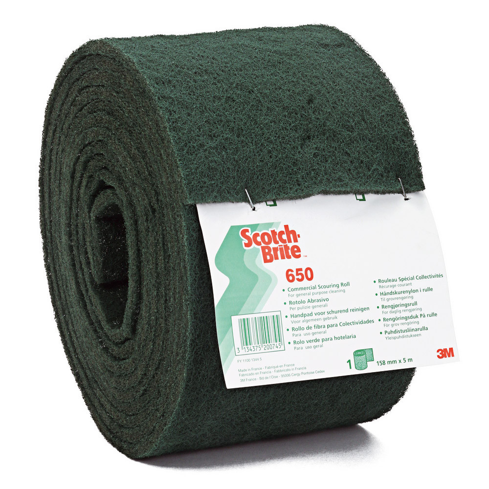 Rouleau abrasif récurage courant Scotch-Brite vert 5 m