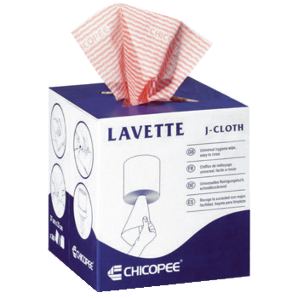 Lavettes Chicopee en bobine 300 formats rose