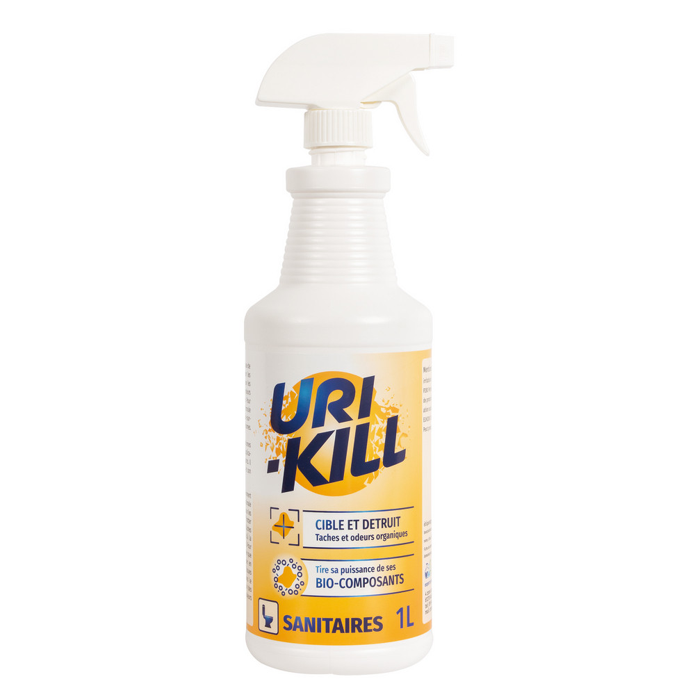 Désodorisant nettoyant détachant sanitaires Uri-Kill citron 1 L