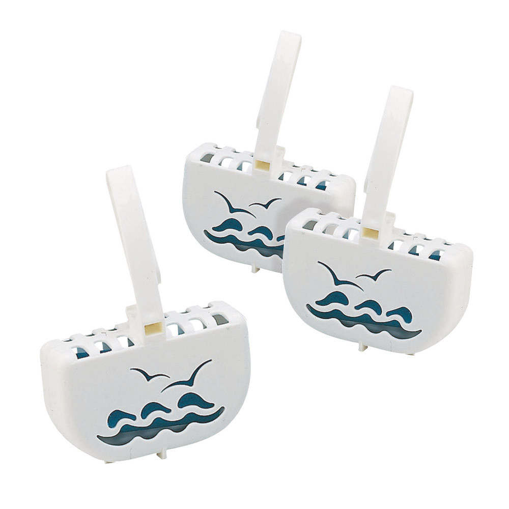 Blocs WC nettoyants désodorisants Nicols parfum marine, lot de 20