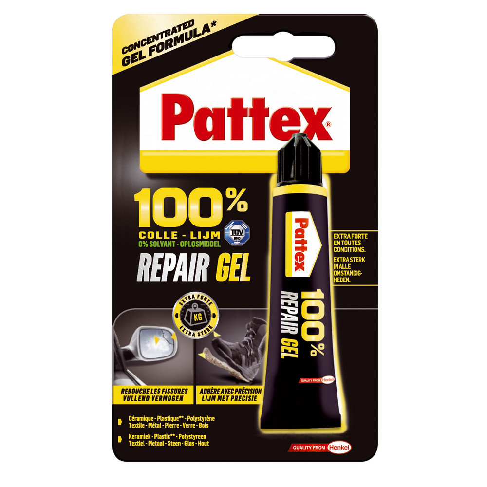 Colle Pattex 100% Repair Gel tube de 20g