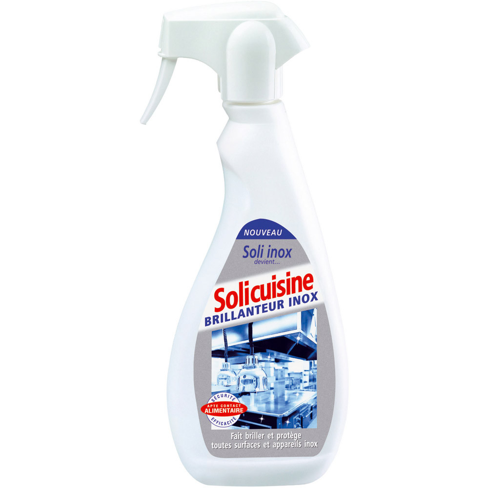 Nettoyant dégraissant inox Solicuisine de Solipro 500 ml
