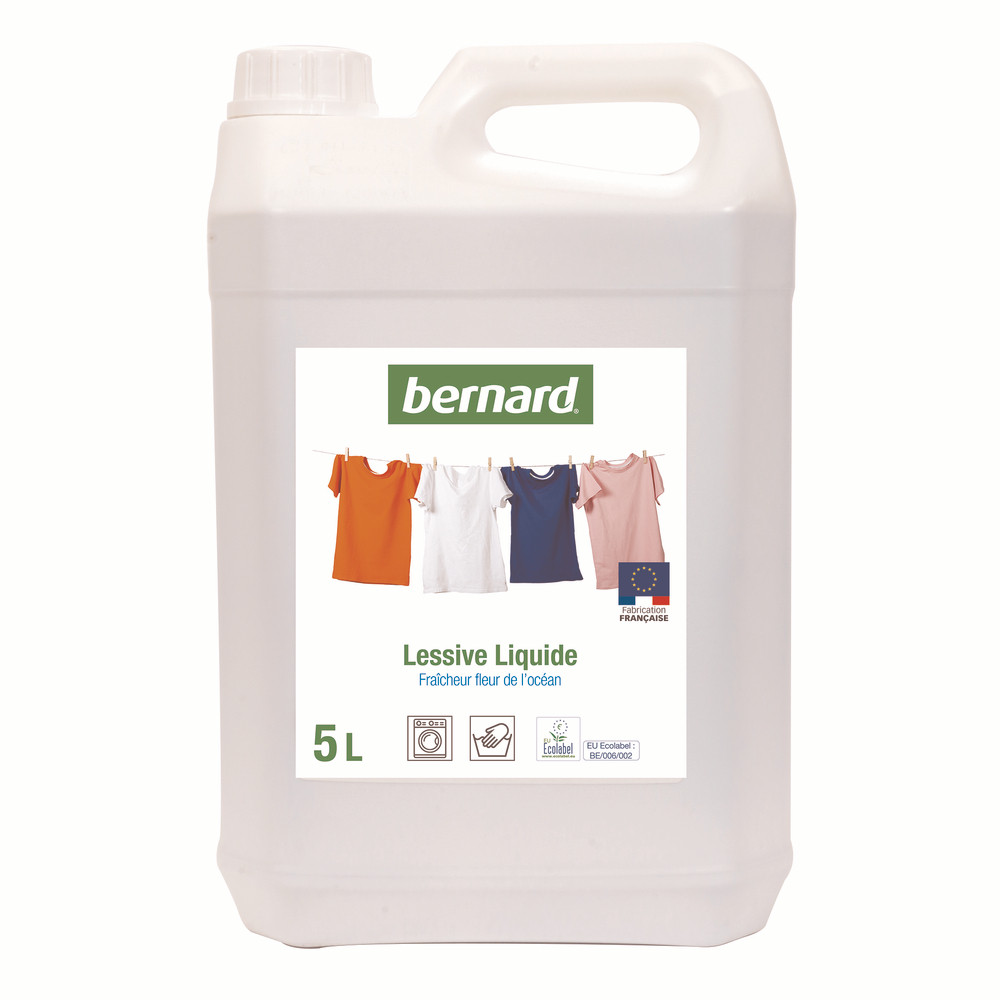 Lessive liquide concentrée écologique Bernard tous textiles 142 lavages