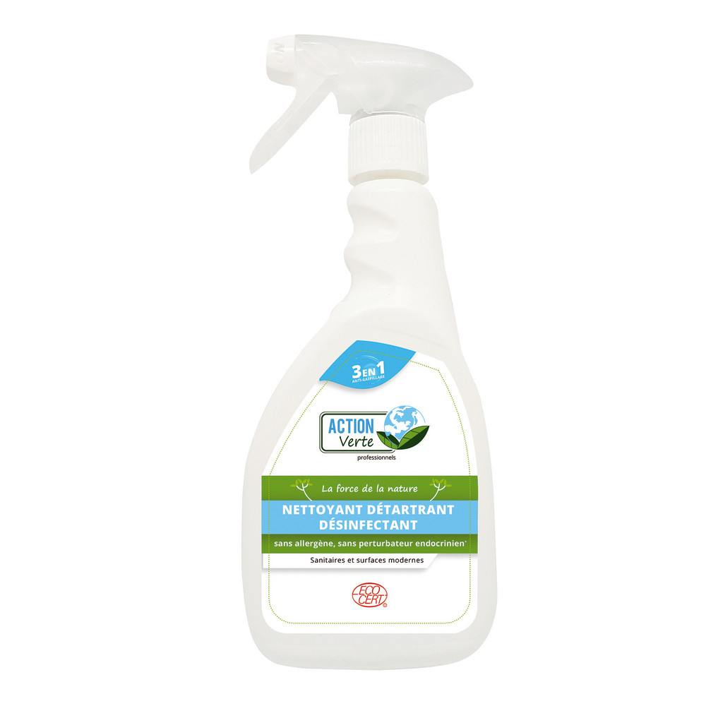 Désinfectant détartrant nettoyant écologique Action Verte 3en1 500 ml