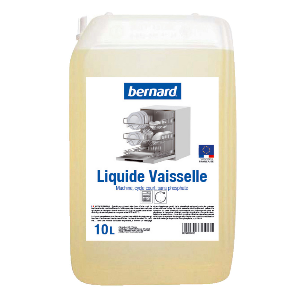 Liquide lave-vaisselle cycle court Bernard 10 L