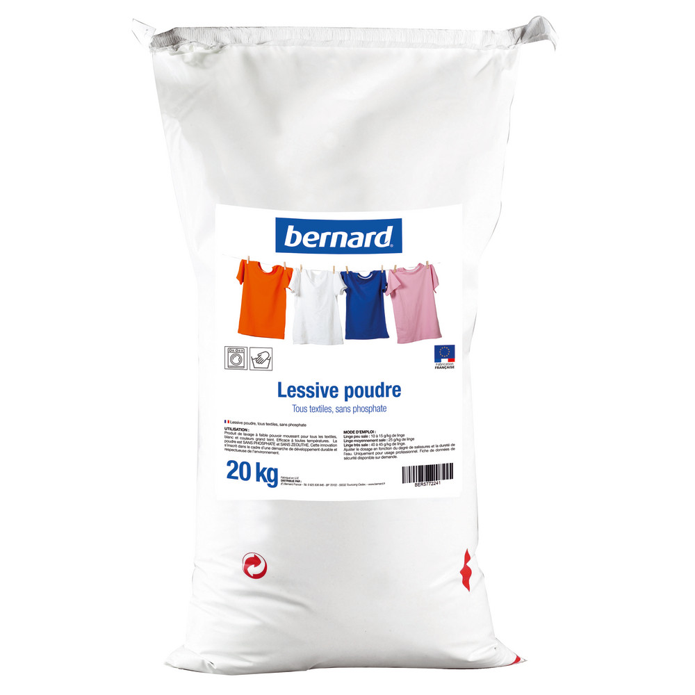 Lessive en poudre Bernard tous textiles 160 lavages