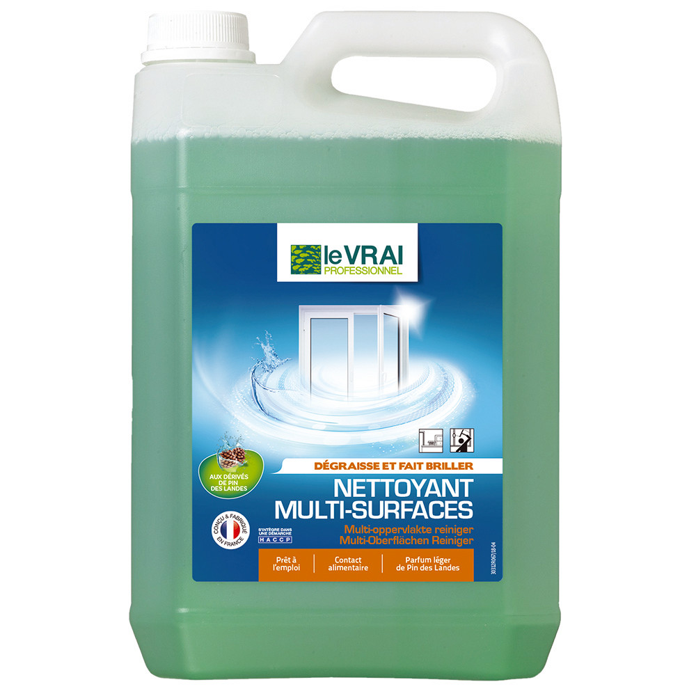 Nettoyant vitres et surfaces HACCP Le Vrai pin des Landes 5 L