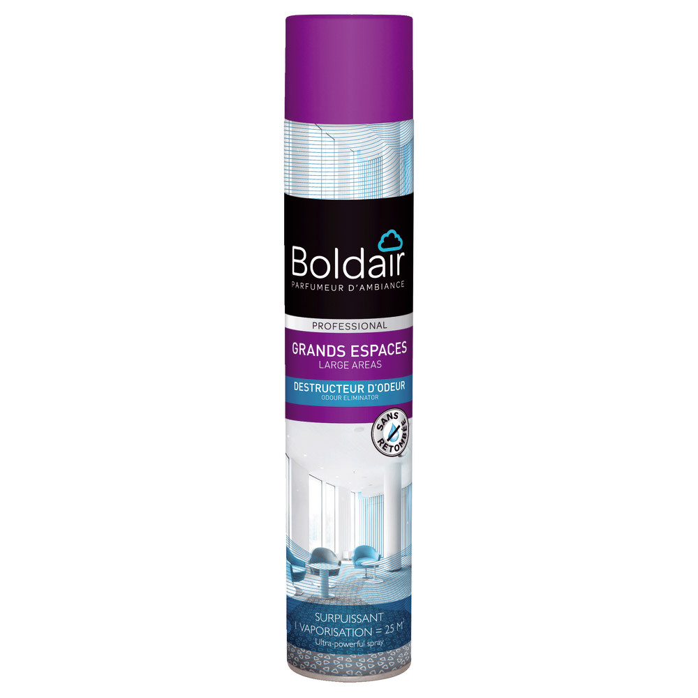 Désodorisant Boldair grands espaces destructeur d'odeurs citron 750 ml