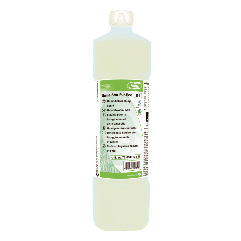 Liquide vaisselle concentré écologique Suma Star Pur-Eco 1 L