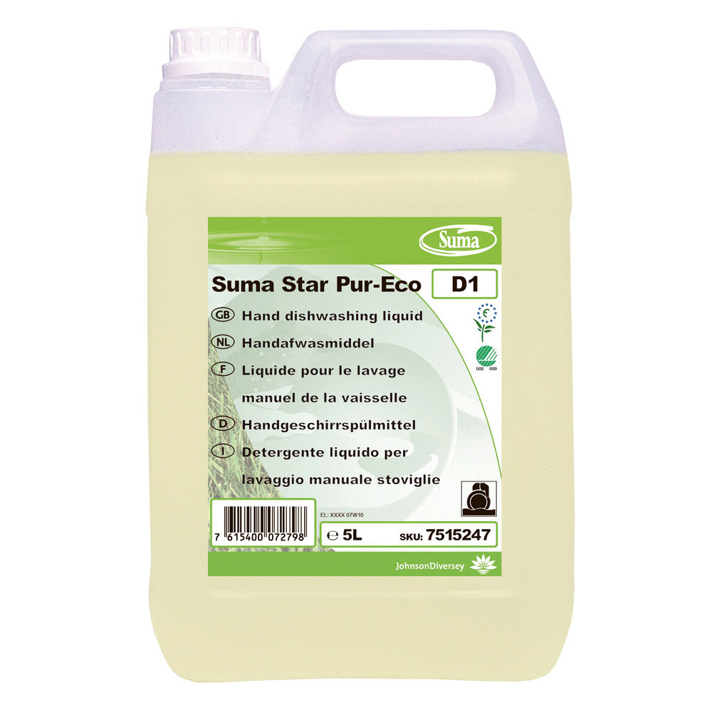 Liquide vaisselle concentré écologique Suma Star Pur Eco 5 L