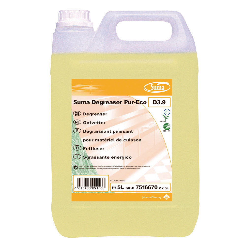 Dégraissant cuisine puissant Suma Degreaser D3.9 Pur-Eco 5 L