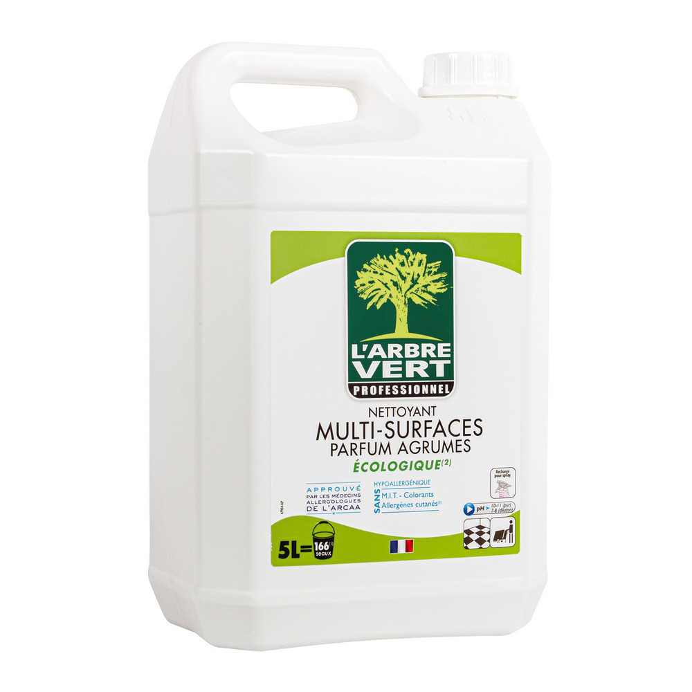 Nettoyant écologique multi-usages L'Arbre Vert agrumes 5 L