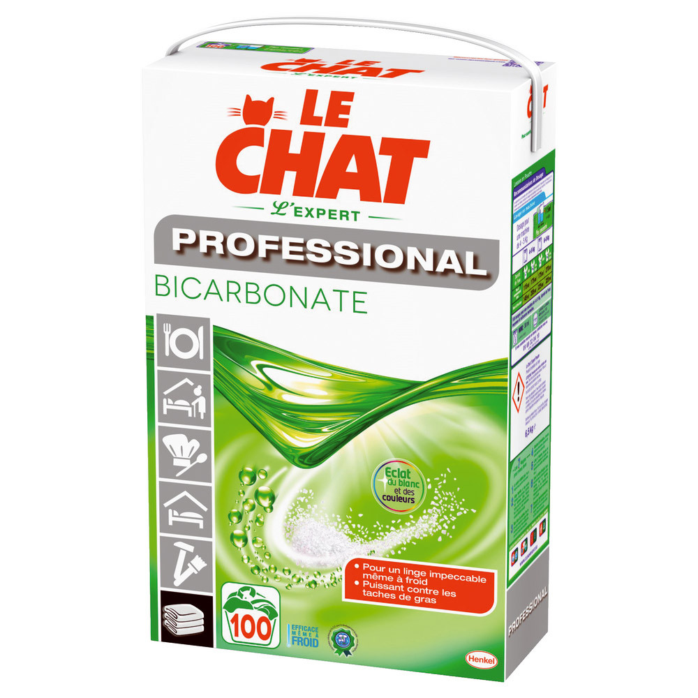 Lessive en poudre Le Chat Professional bicarbonate 100 lavages