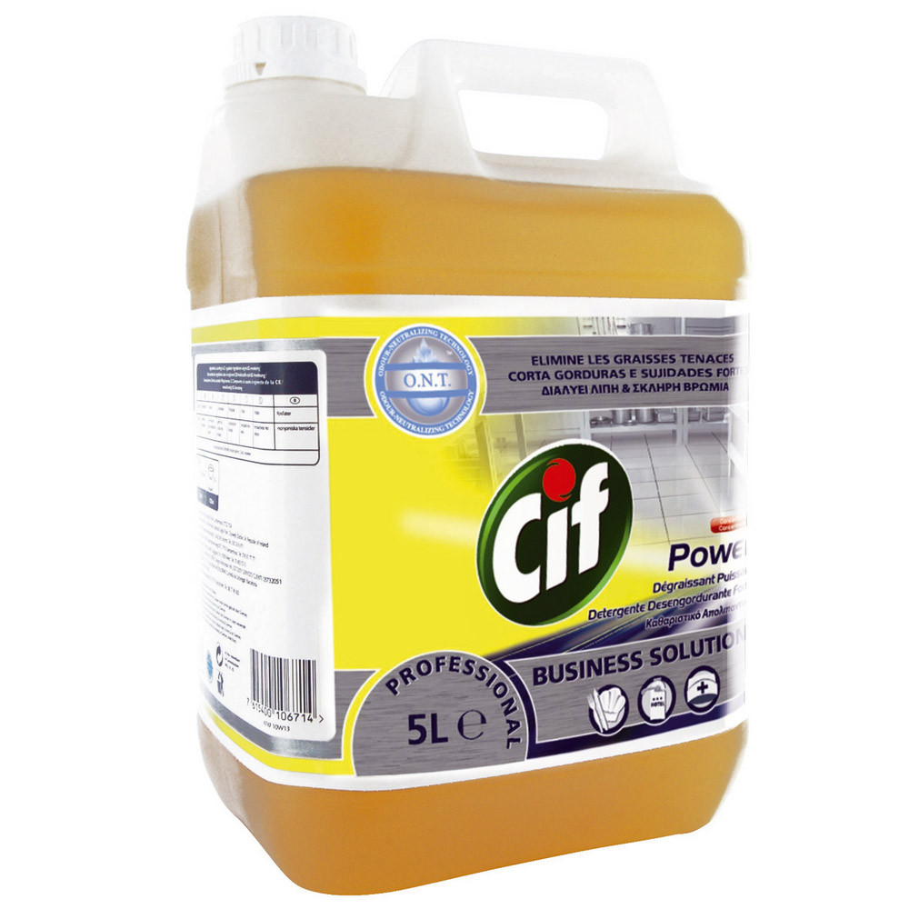 Dégraissant cuisine puissant contact alimentaire Cif Professional 5 L