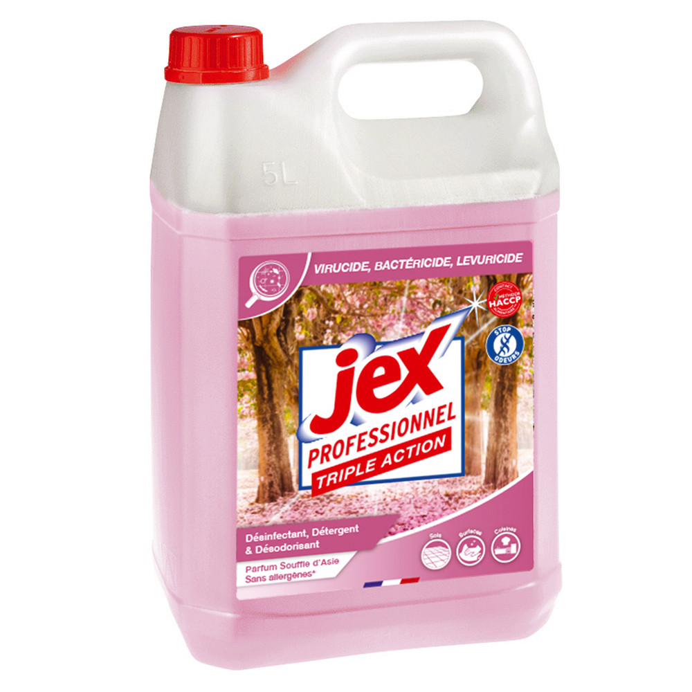 Nettoyant multi-usages désinfectant HACCP Jex Souffle d'Asie 5 L