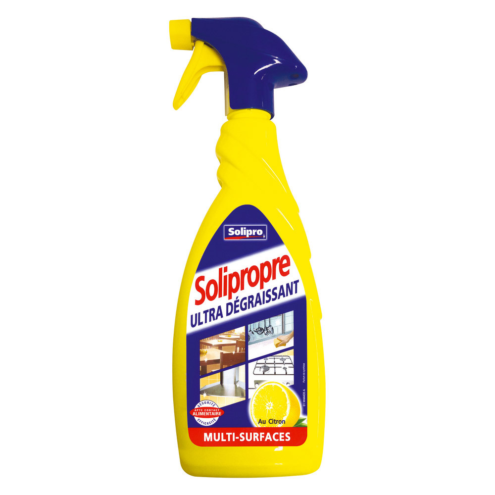 Nettoyant multi-usages dégraissant Solipro Solipropre citron 650 ml