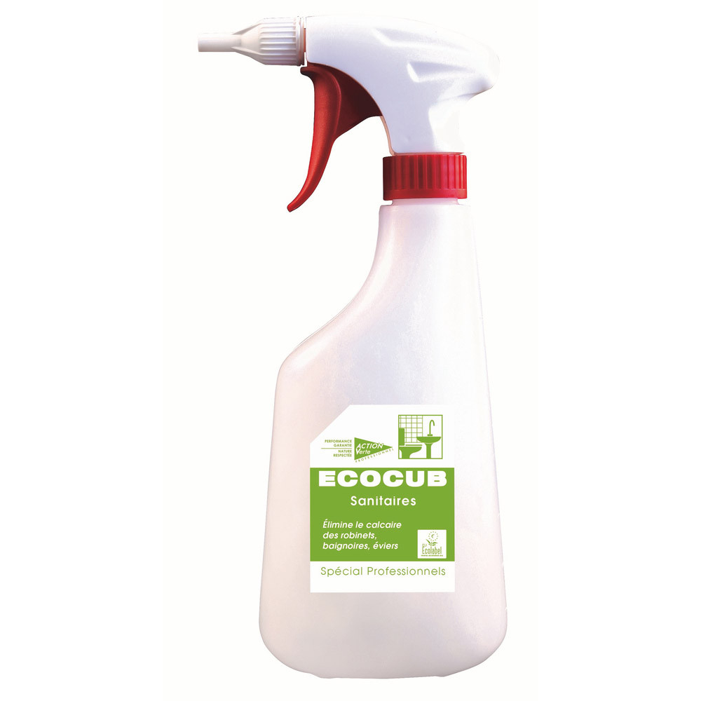 Pulvérisateur vide 630 ml pour Ecocub nettoyant anticalcaire sanitaires Action Verte