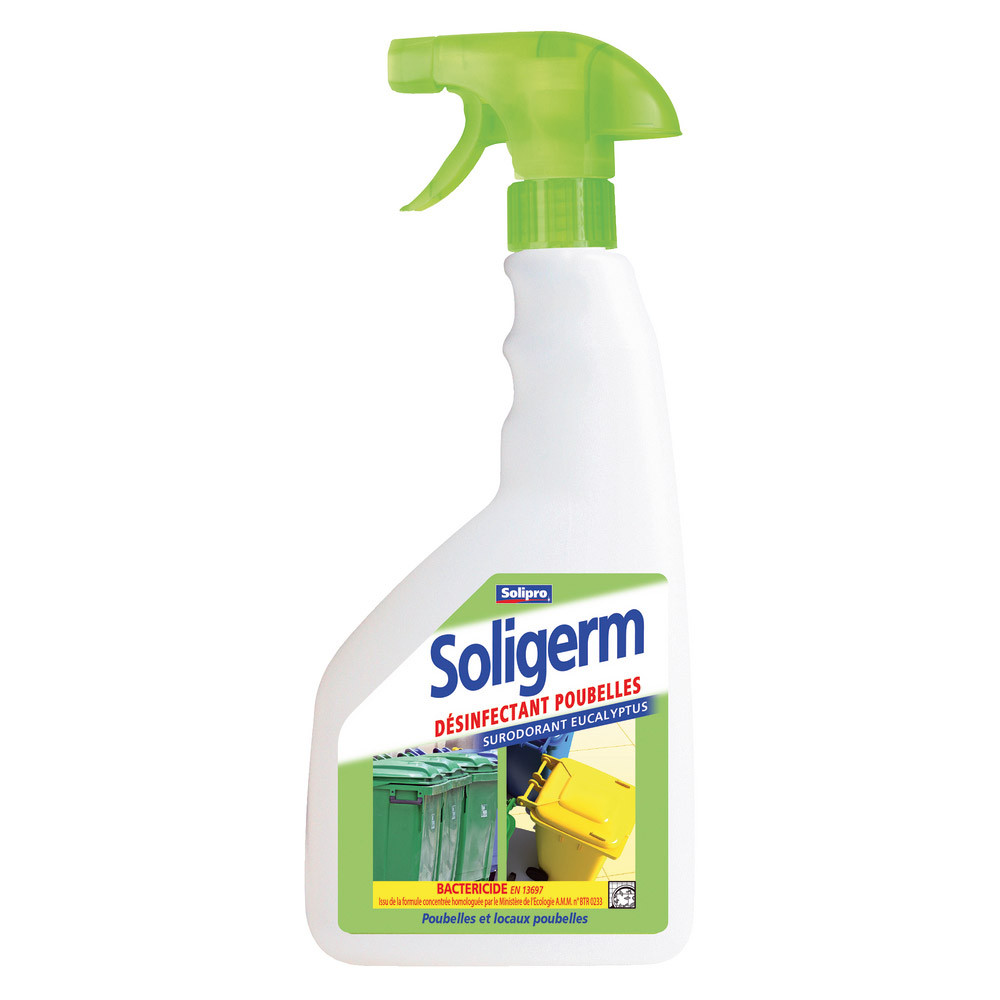 Désinfectant poubelles surodorant Solipro Soligerm 750 ml