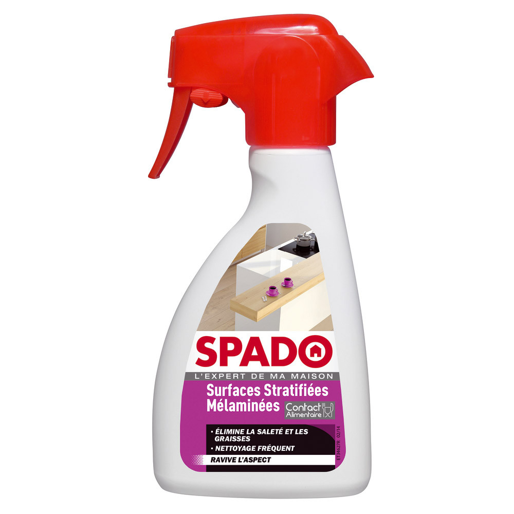 Nettoyant dégraissant surfaces stratifiées et mélaminées Spado 250 ml