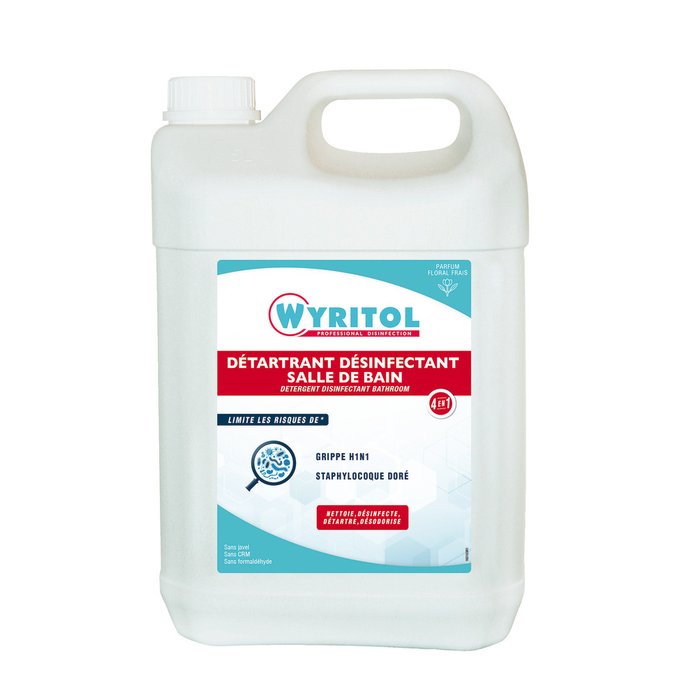 Désinfectant détartrant sanitaires Wyritol 4 en 1 5 L