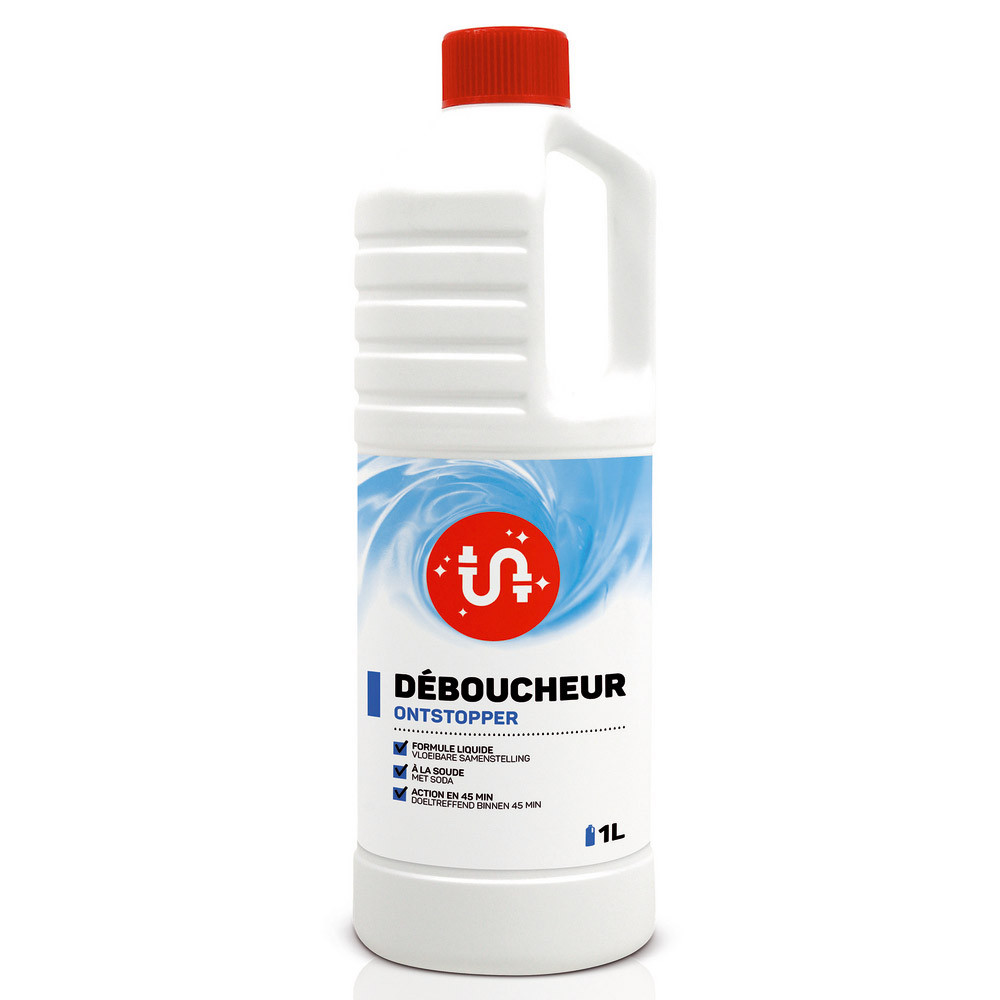 Déboucheur liquide 1er prix à la soude 1 L