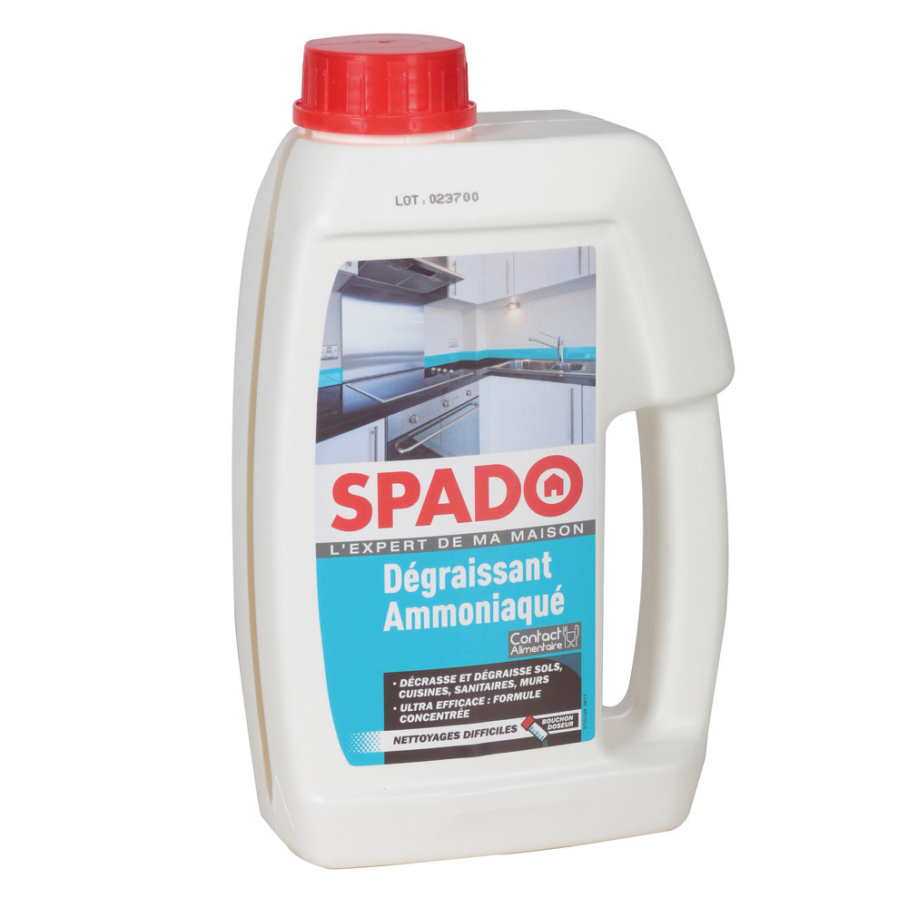 Nettoyant ammoniaqué concentré Spado avec bouchon doseur 1 L