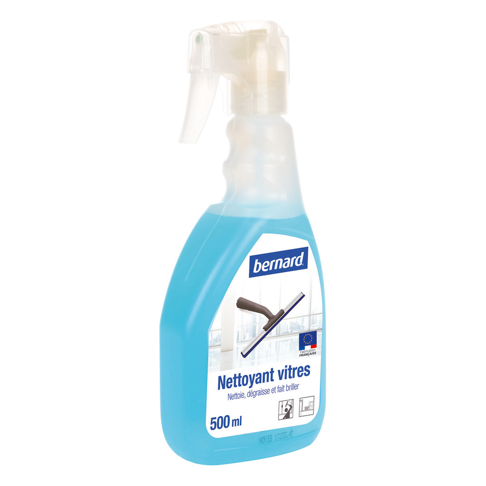 Nettoyant vitres et surfaces brillantes Bernard parfum frais 500 ml