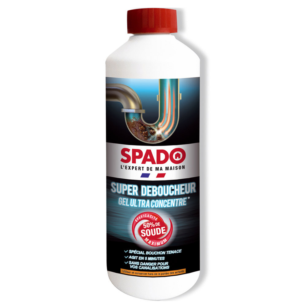 Déboucheur surpuissant gel ultra concentré Spado 500 g